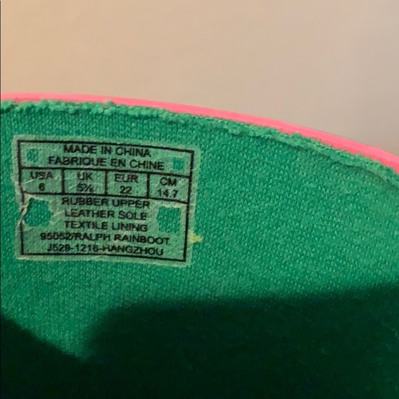 Ralph Lauren Rain Boots - Picture 6 of 6